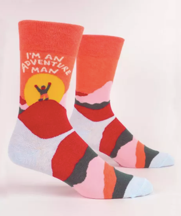 I'm An Adventure Man M-Crew Socks