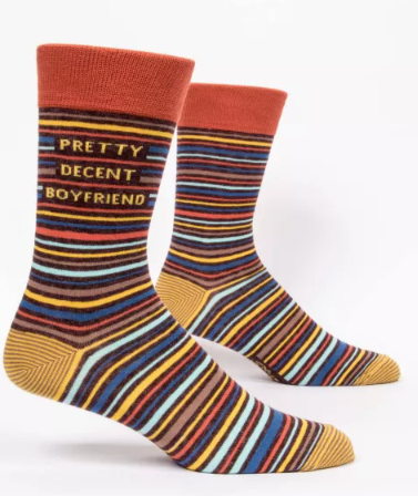 Pretty Decent Boyfriend M-Crew Socks