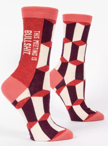Copy of This Meeting Is Bullshit W-Crew Socks
