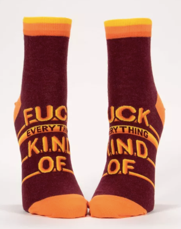 Fuck Everything Kind Of W-Ankle Socks