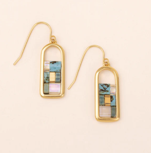 Good Karma Miyuki Frame Earring