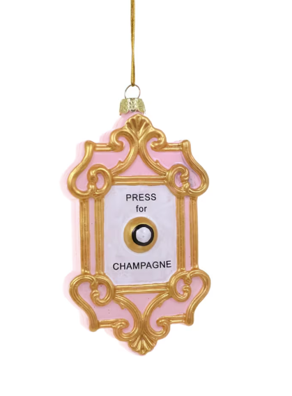 CHAMPAGNE BUTTON- Ornament