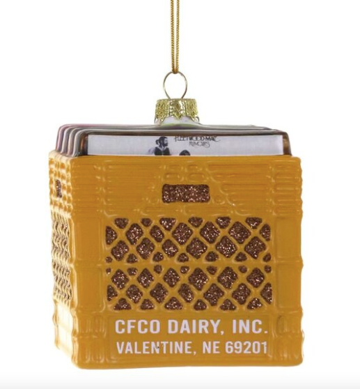 Crate of Records Ornament