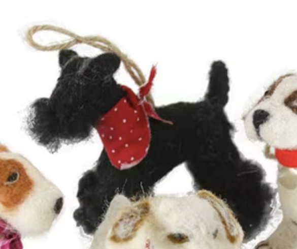 FESTIVE DOGS -Ornaments