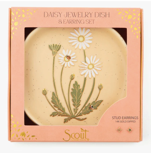 Jewelry Dish & Stud Earring Set