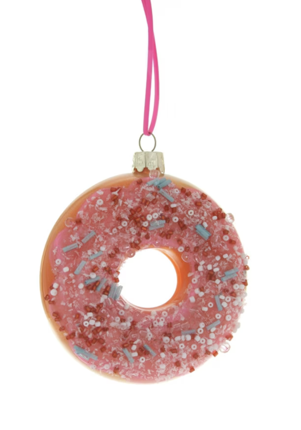 Large Frosted Donut w/ Sprinkles - Ornament
