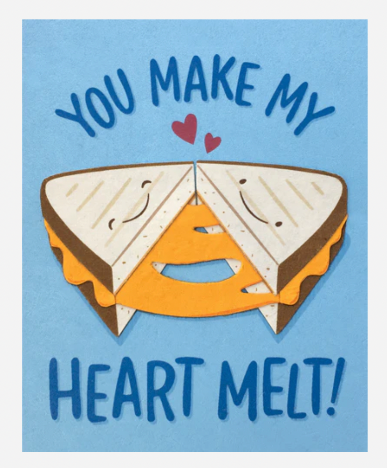 Grilled Cheese Love Card