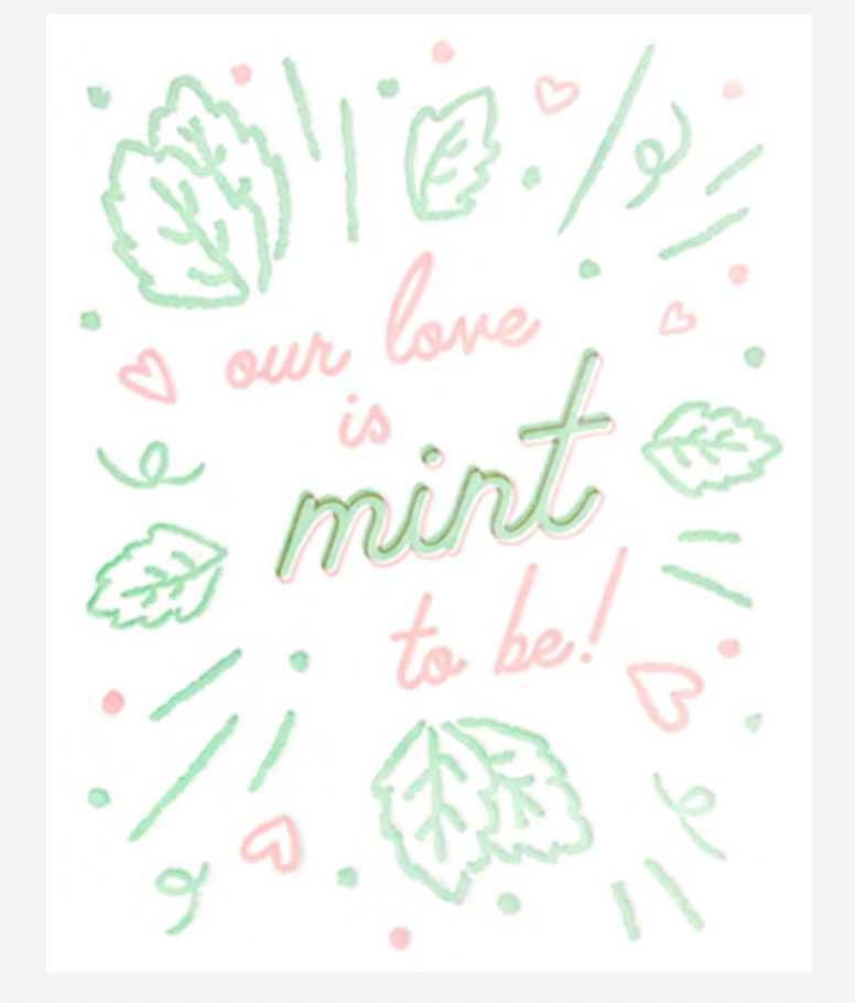 Mint to Be Love Card