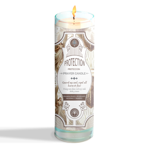 Prayer Candle - Protection (8") (9.5 oz)