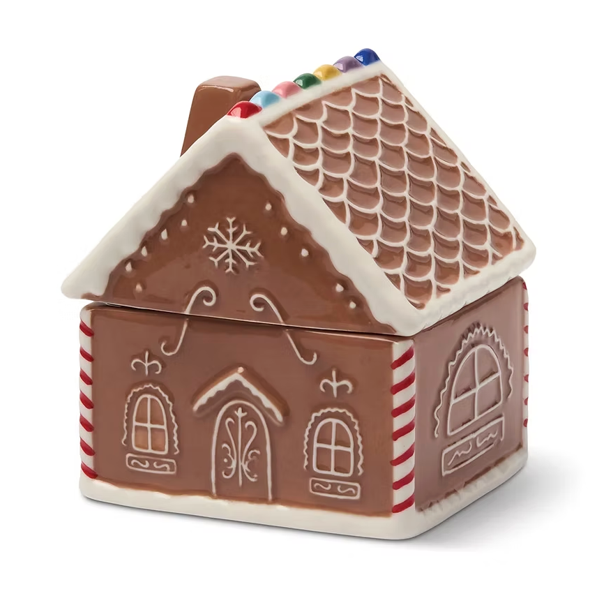 Gingerbread Ceramic House Candle - Gingerbread