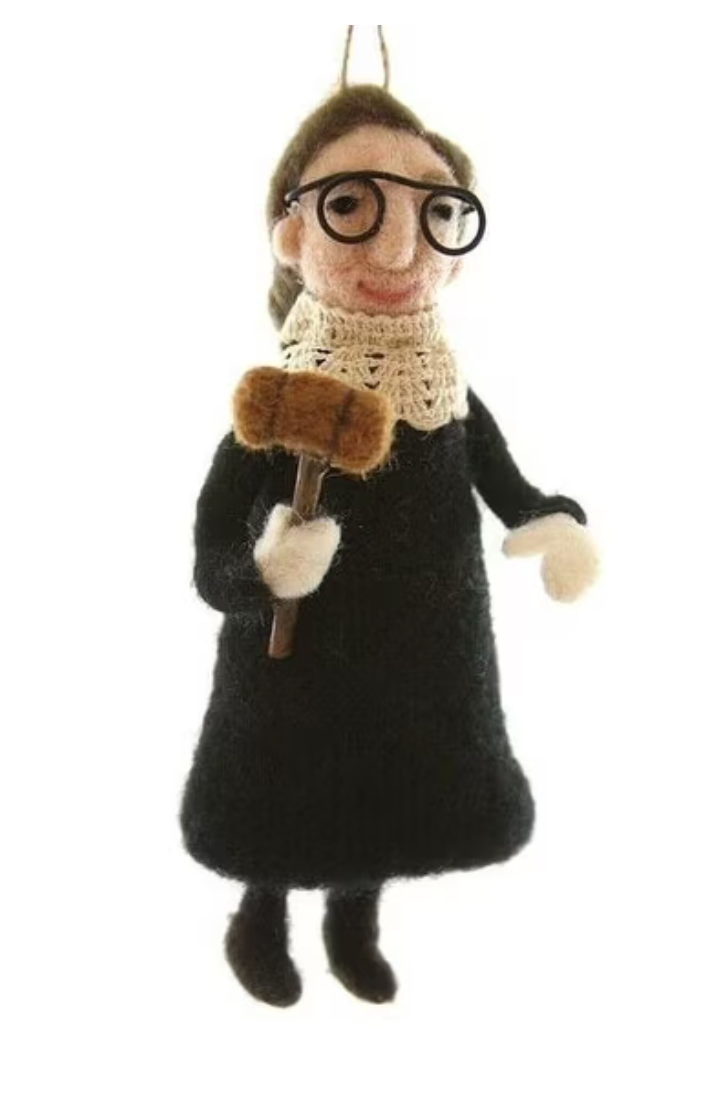 Felt Ruth Bader Ginsburg Ornament