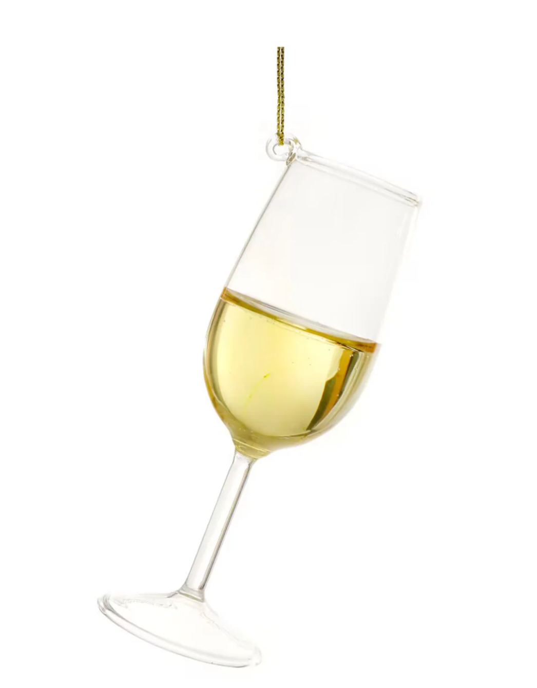White Wine Glass Ornament