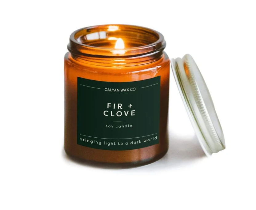 Soy Candle | Fir + Clove | 3.1oz Mini