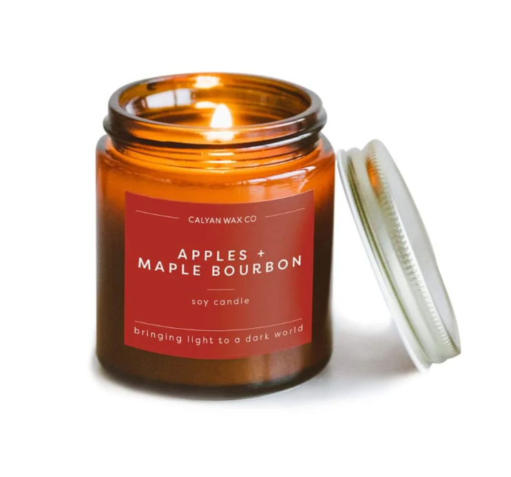 Soy Candle | Apples+Maple Bourbon | 3.1oz Mini