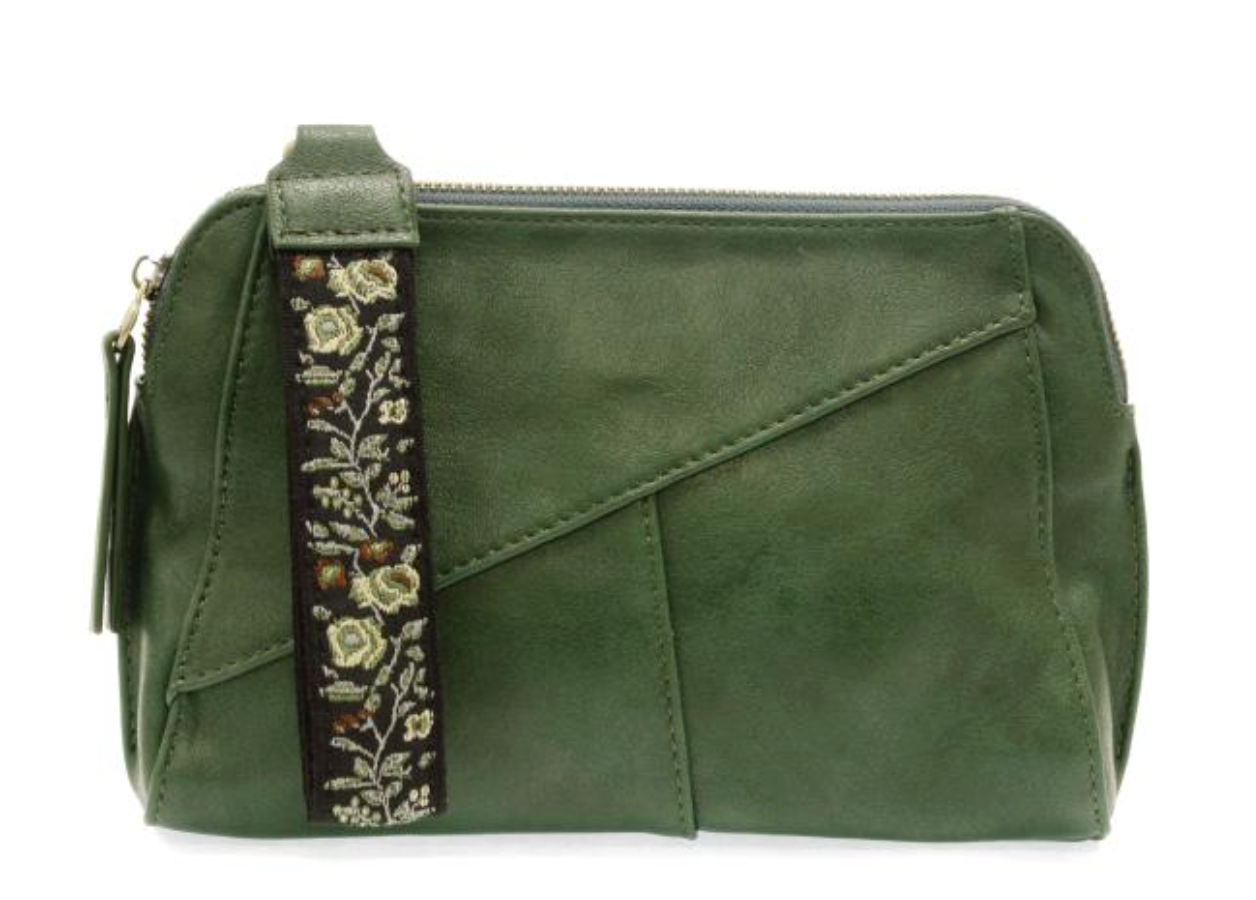 Gigi Crossbody with Woven Wristlet Strap