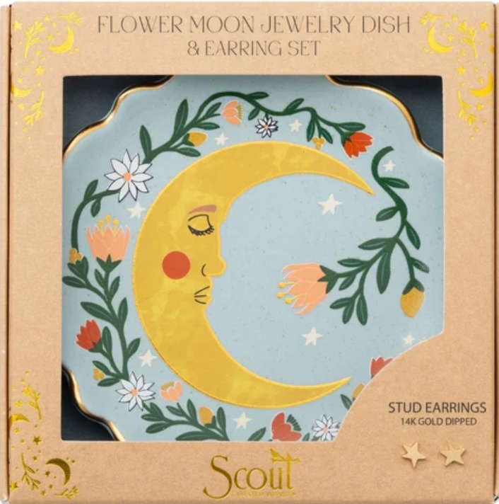 Jewelry Dish & Stud Earring Set