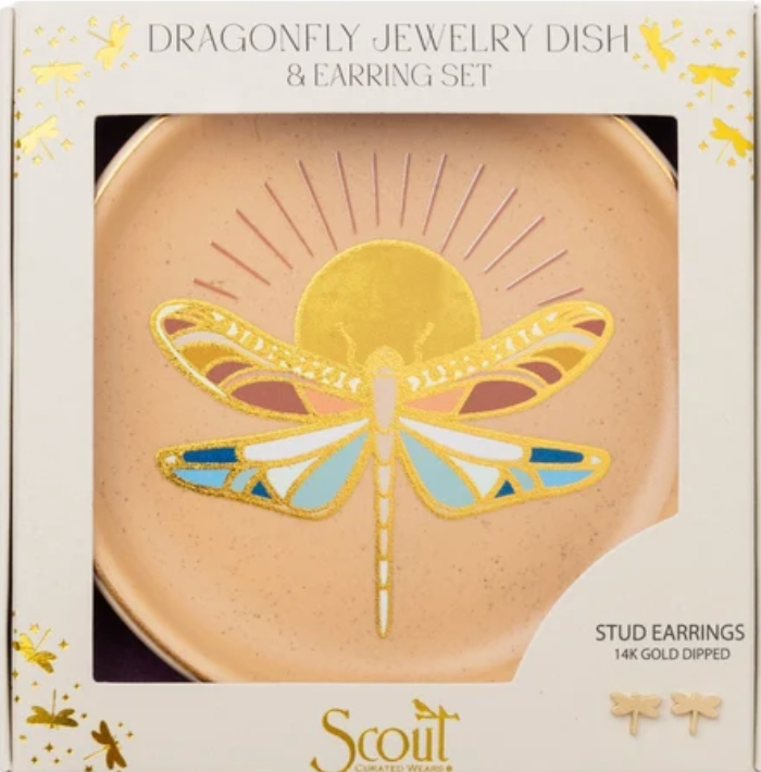 Jewelry Dish & Stud Earring Set
