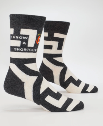 I Know A Shortcut M-Crew Socks