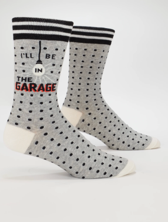 I'll Be In The Garage M-Crew Socks