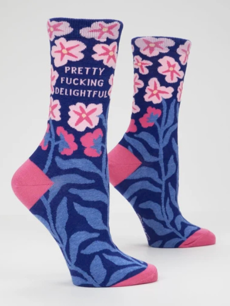 Pretty Fucking Delightful W-Crew Socks