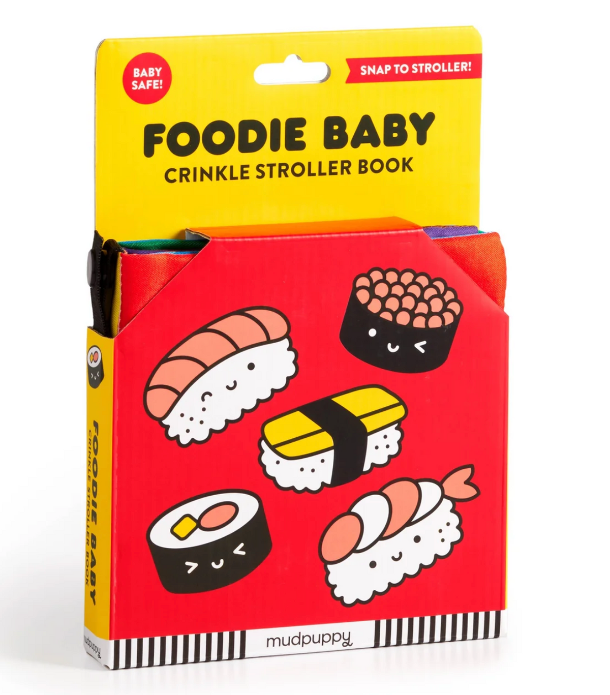 Foodie Baby Crinkle Fabric Stroller Book