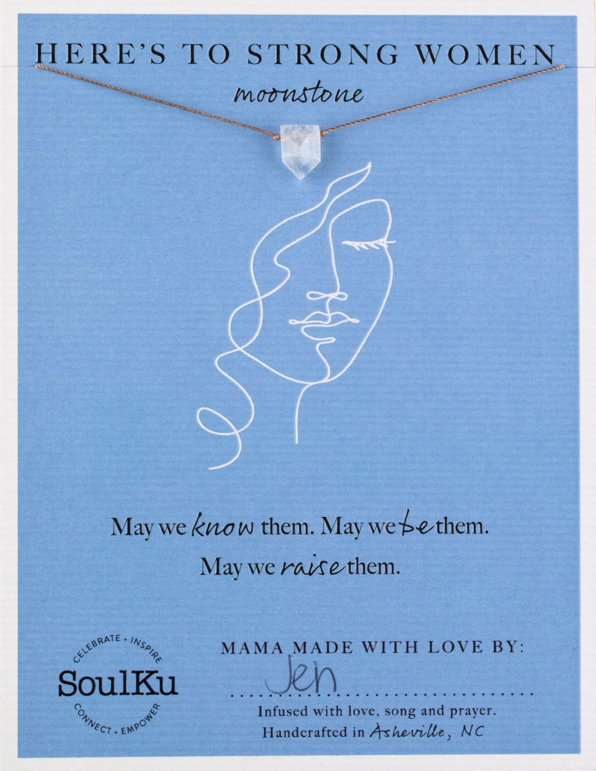 Moonstone Empowering Necklace for Strong Women