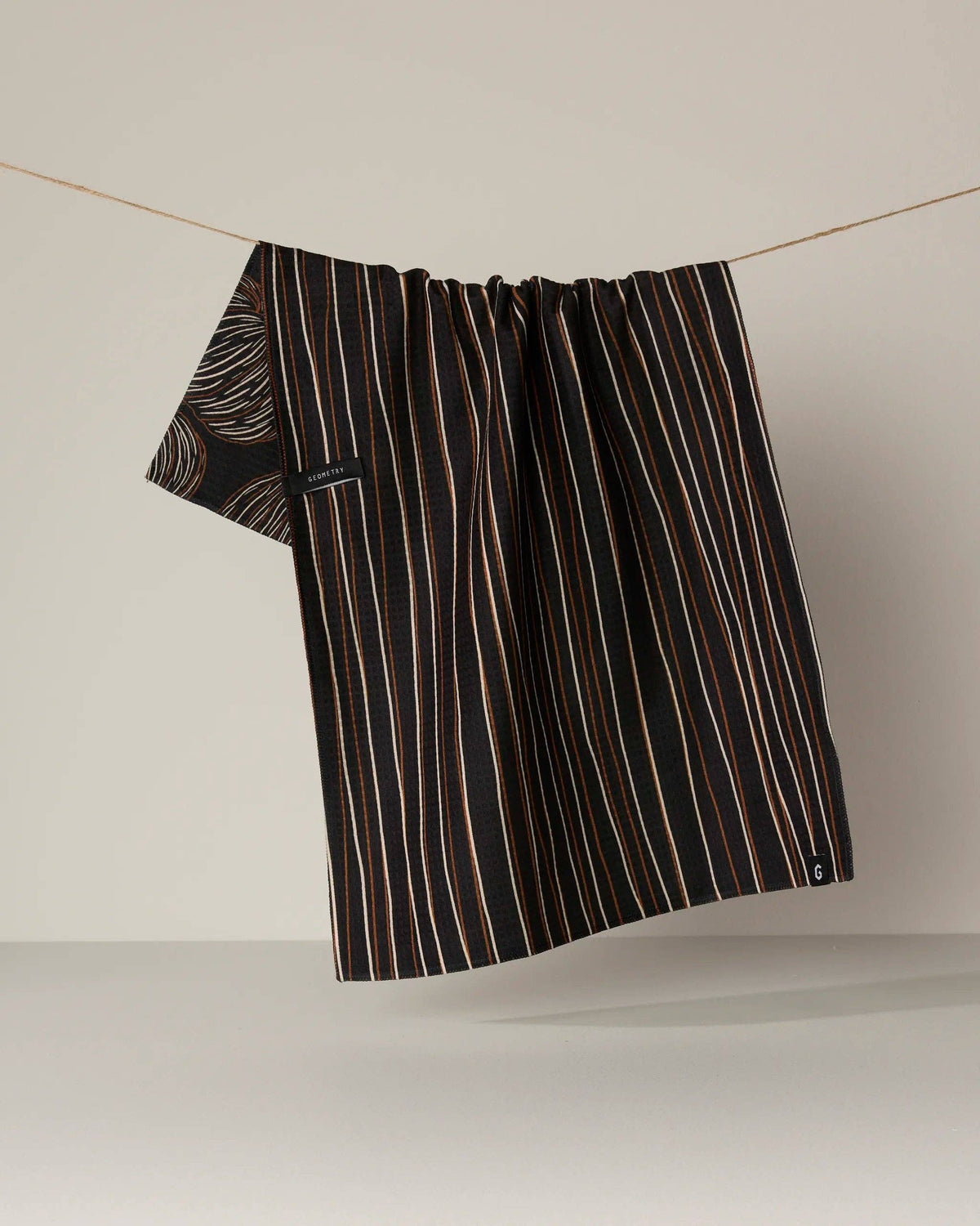 Pinstripe Patch Luxe Kitchen Towel - Fall 2026