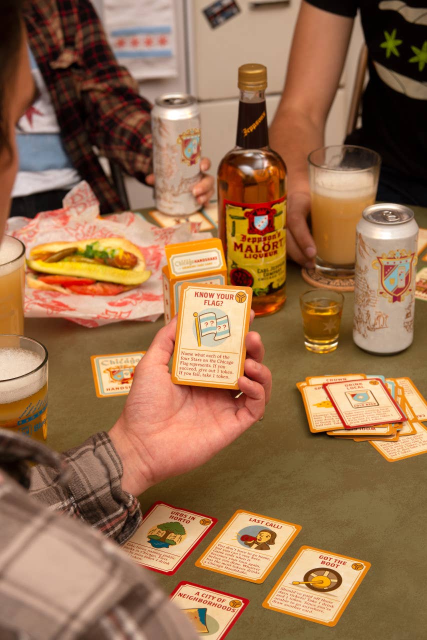 Chicago Handshake Drinking Card Game