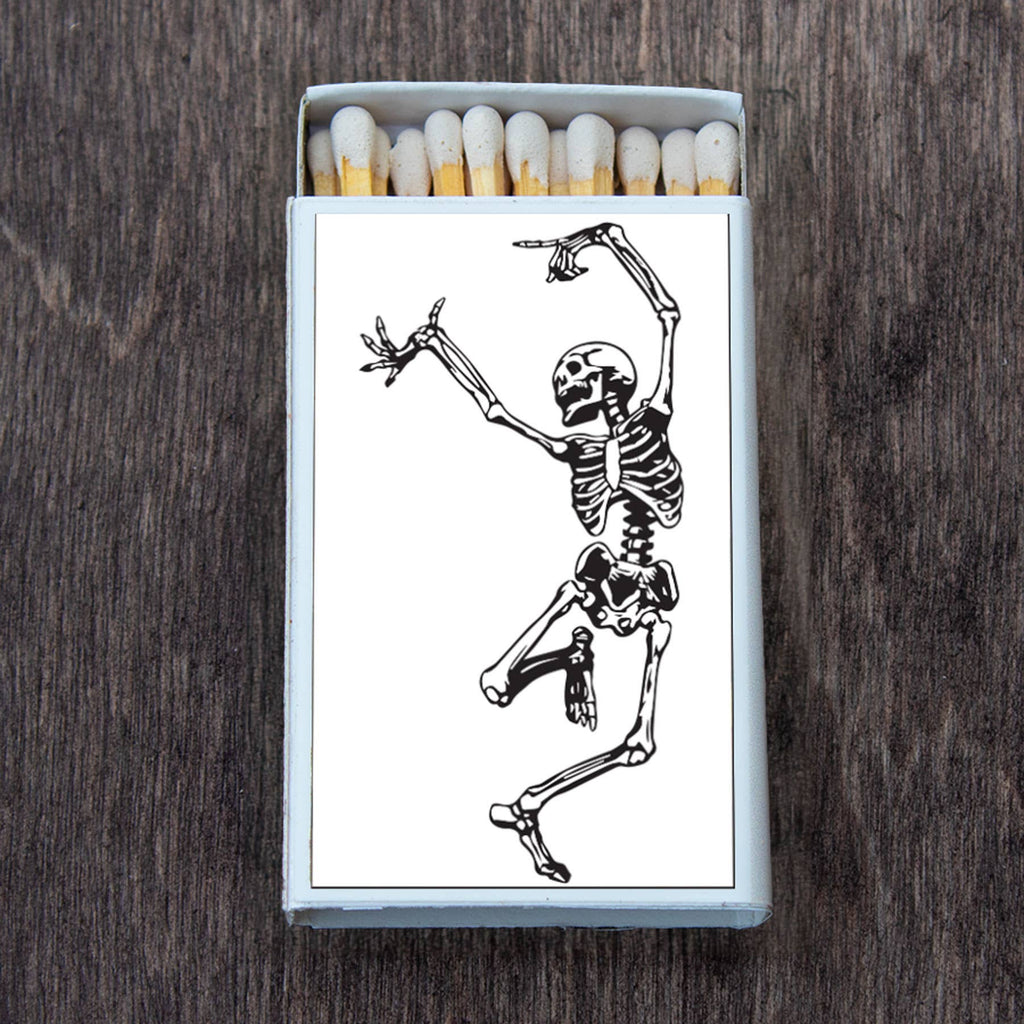 Skeleton Dancing Matchbox Candle Acc • Decorative Matches