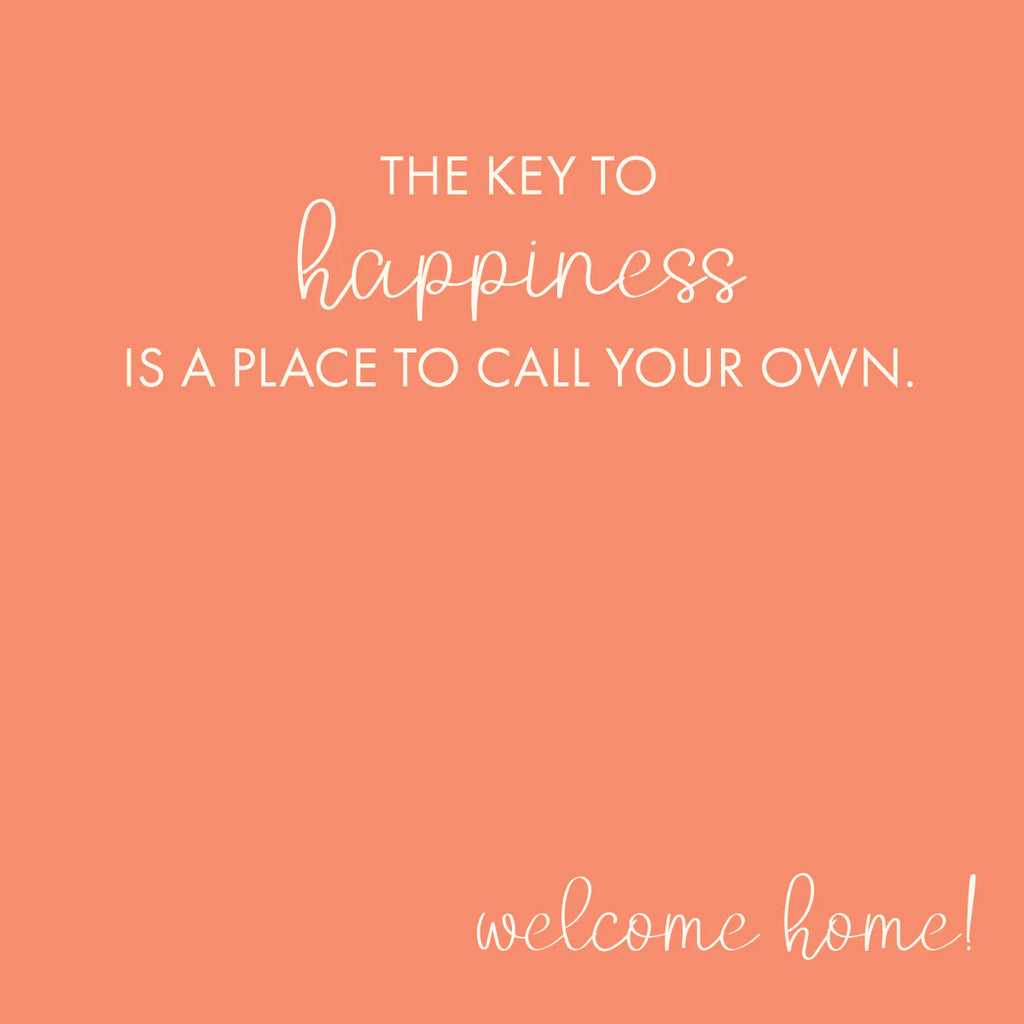 Keychain housewarming card