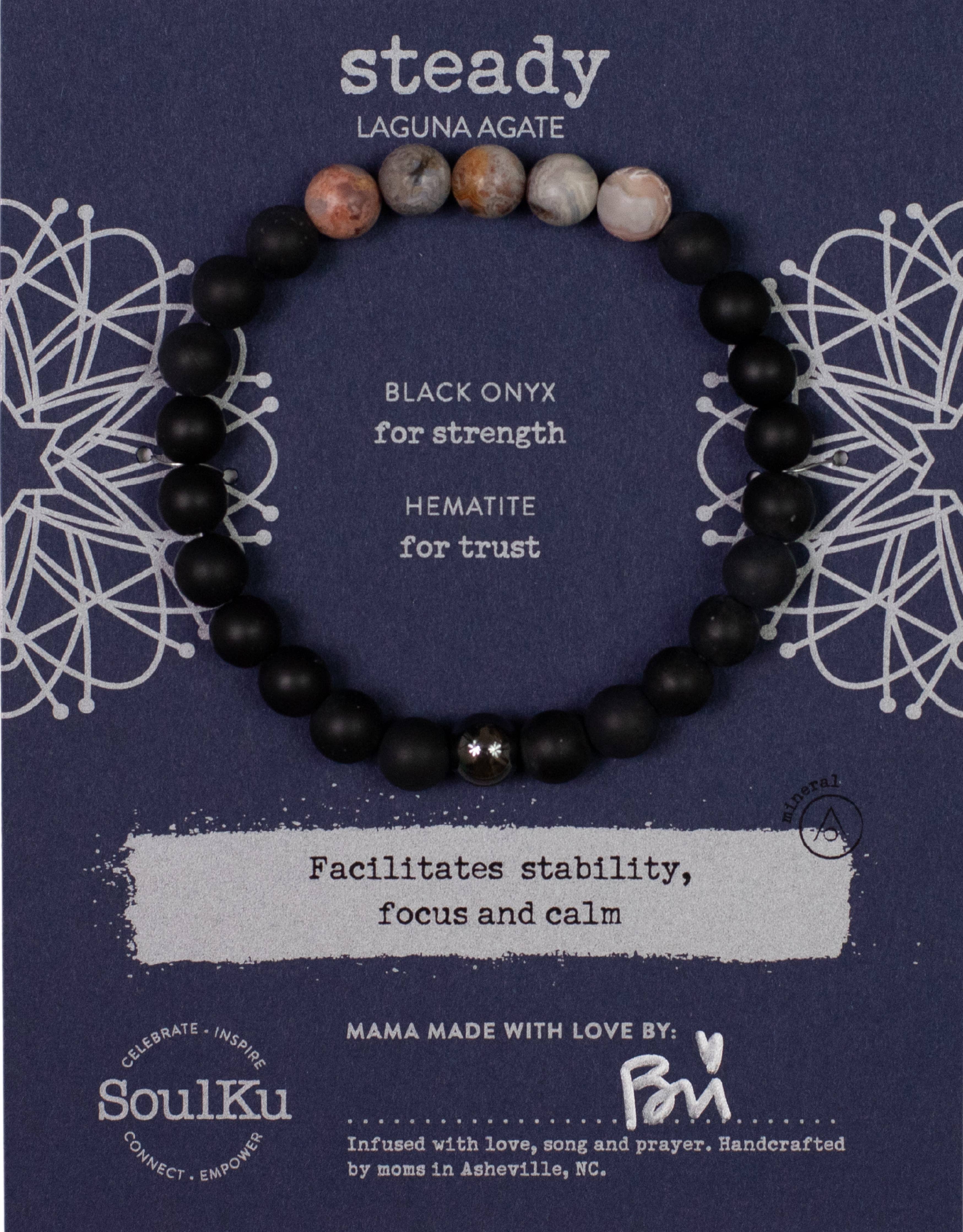 Men's Laguna Agate Bracelet for Steady - MBRLA