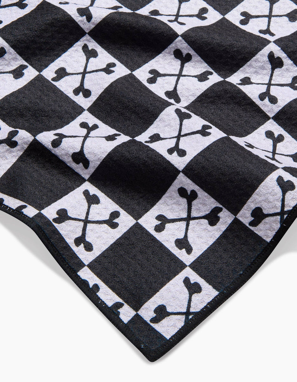 Boneyard White Checkerboard Paw Towel