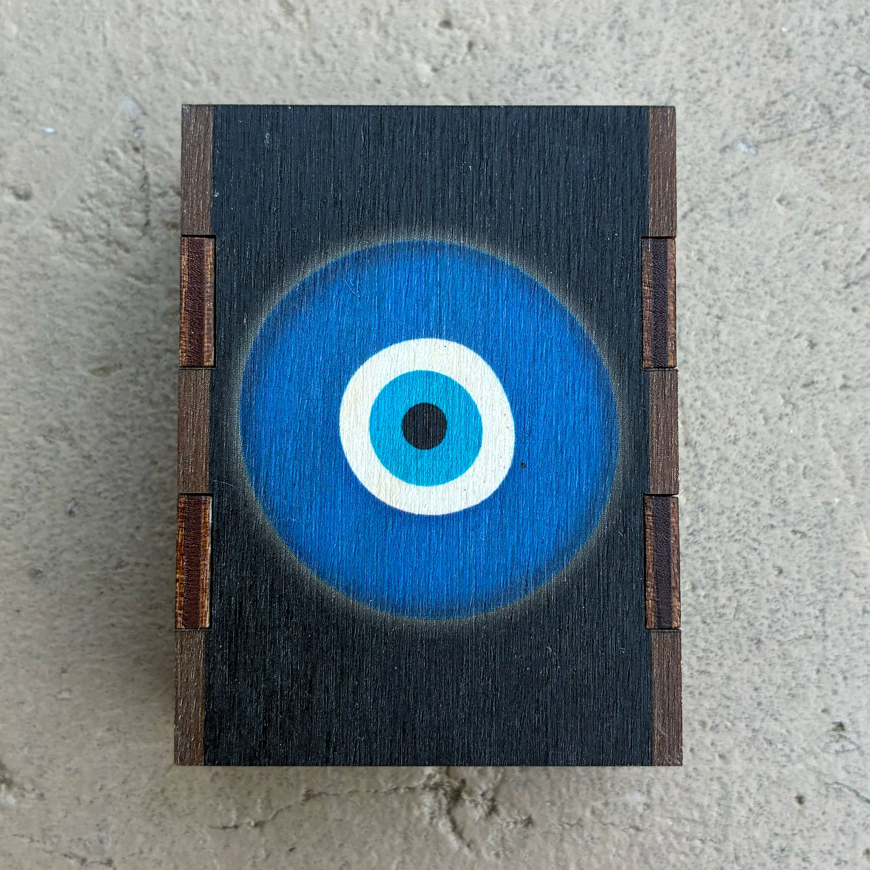 Matches • Evil Eye Wooden Matchboxes• Home Decor for Candles