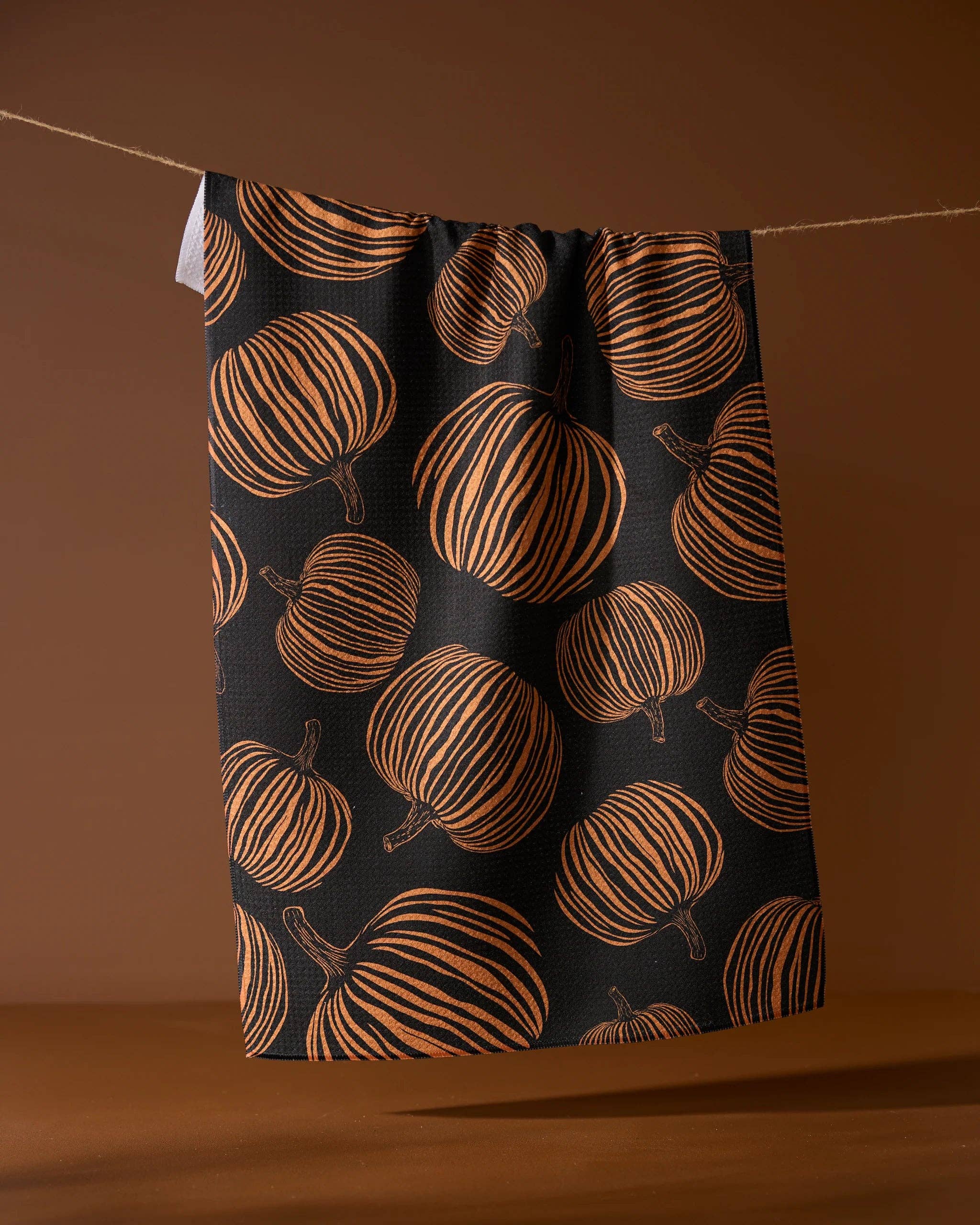 Pumpkin Noir Tea Towel