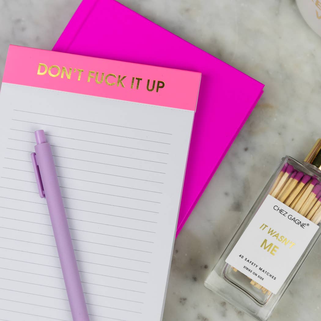 It Wasn't Me Matches - Glass Bottle Matchsticks - Bright Purple