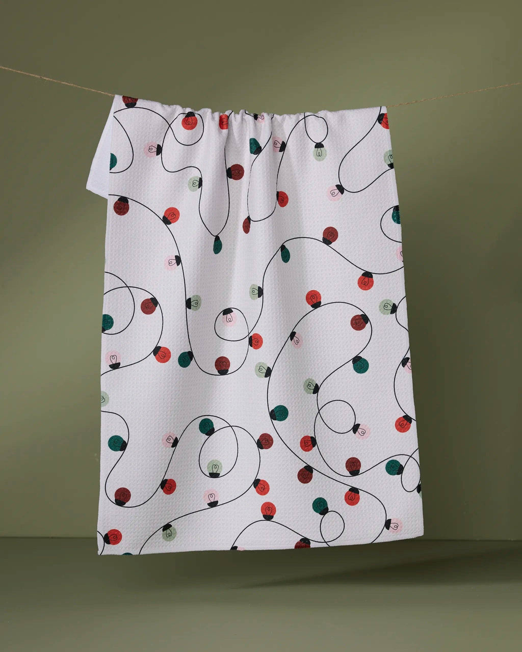 Holiday Lights Tea Towel
