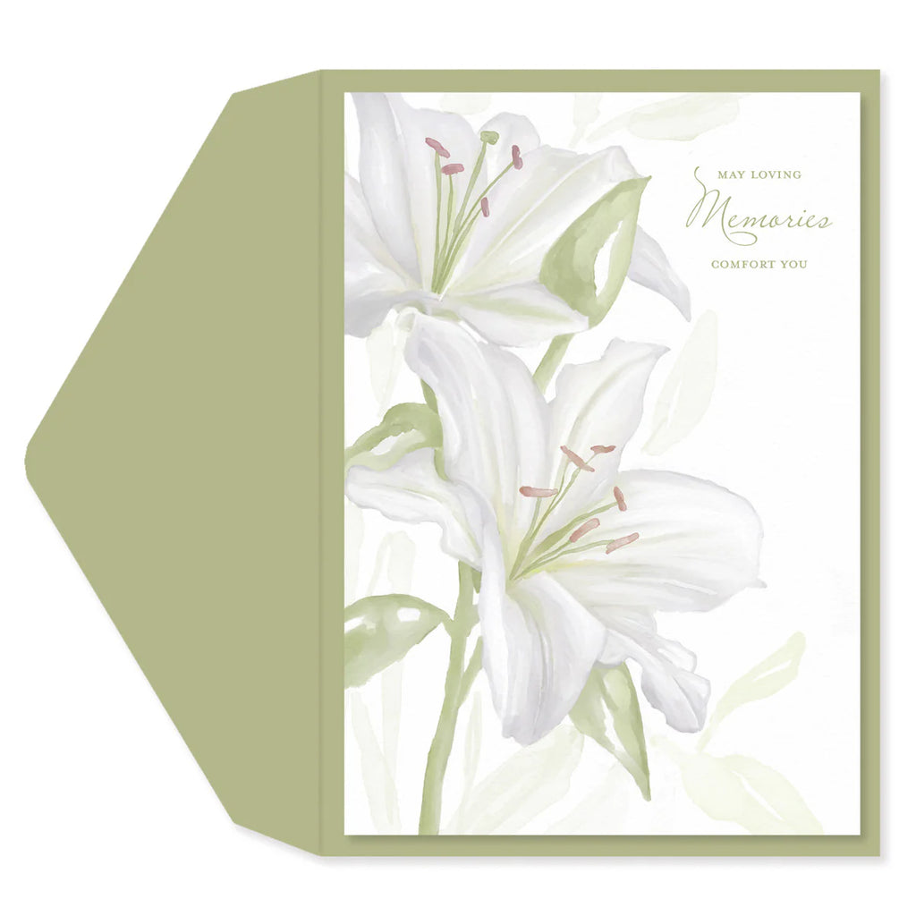 Lilies Sympathy Card