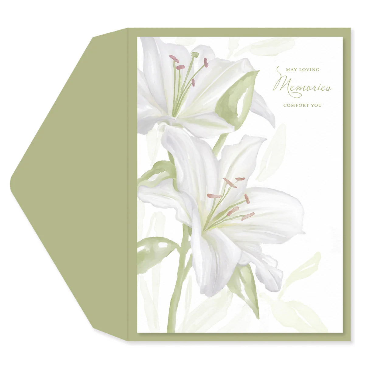 Lilies Sympathy Card
