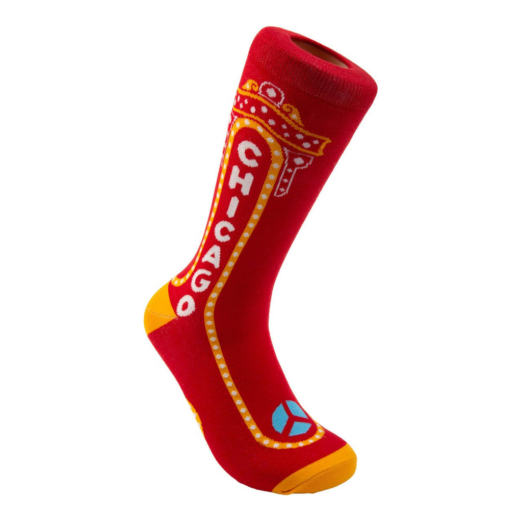 Chicago Theater Dress Socks: L