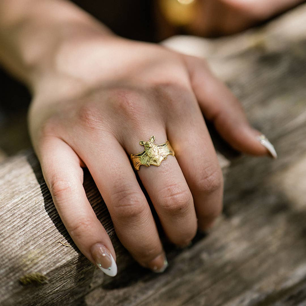 Gold Bat Ring: Uncarded