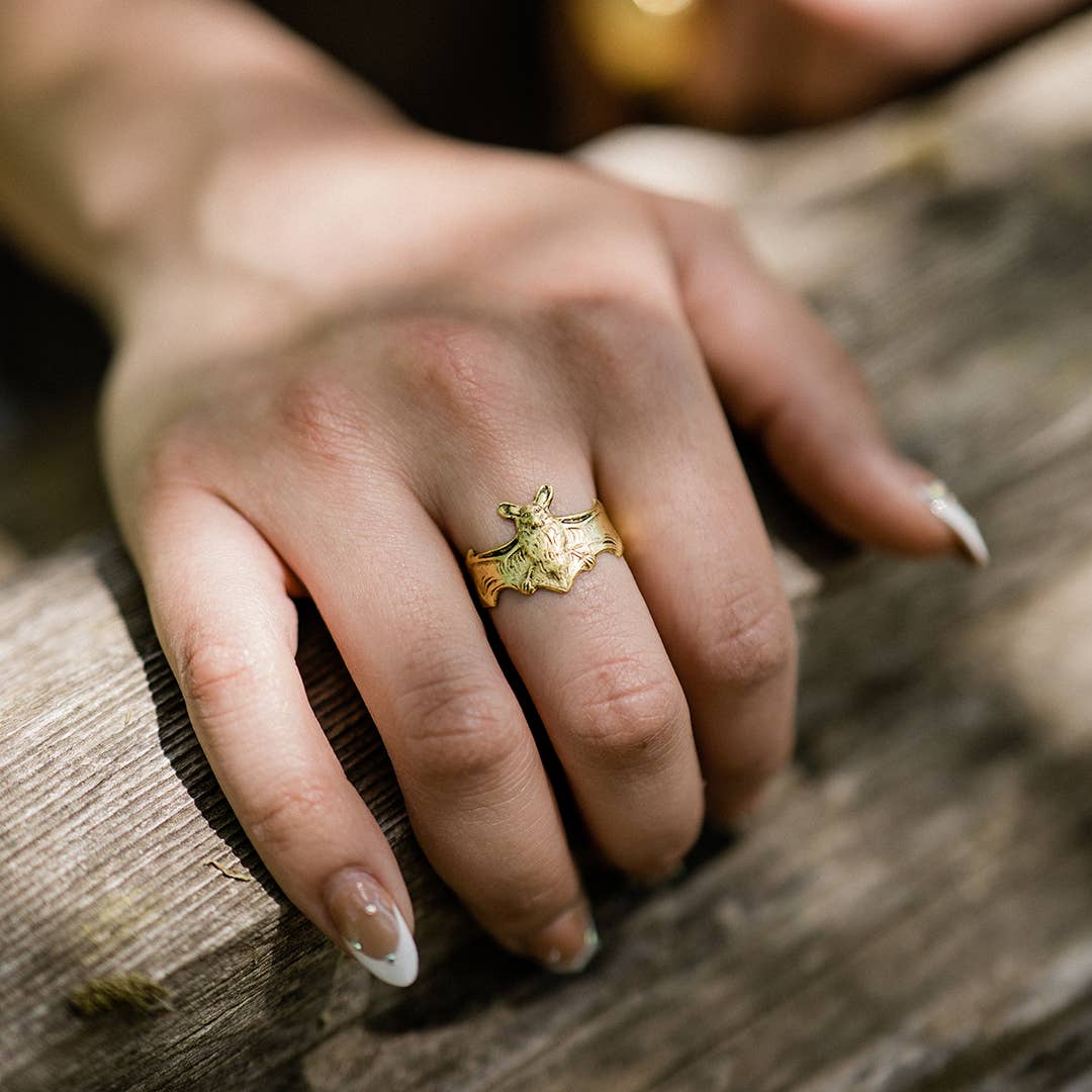 Gold Bat Ring: Uncarded