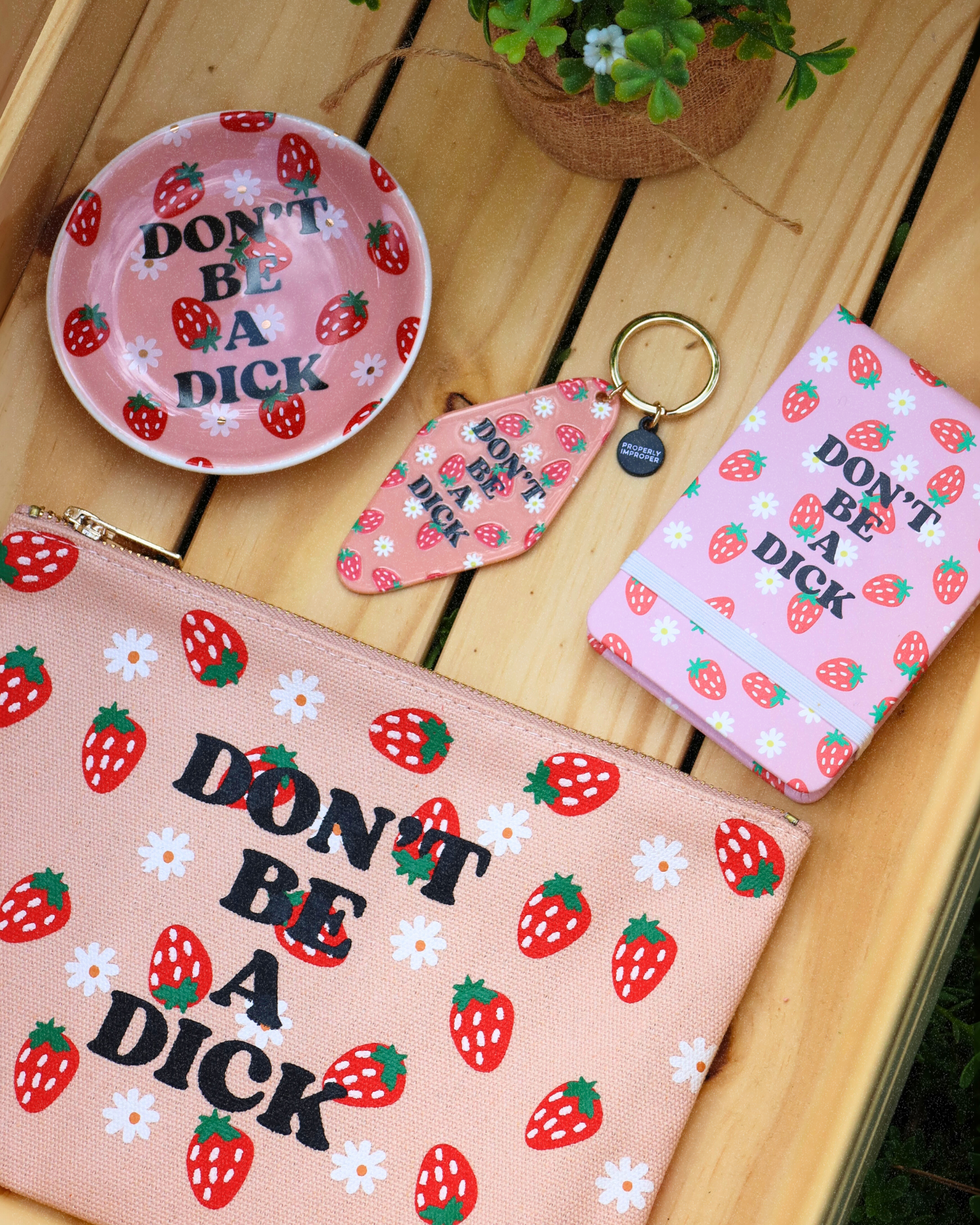 Round Trinket Tray Don't Be A Dick