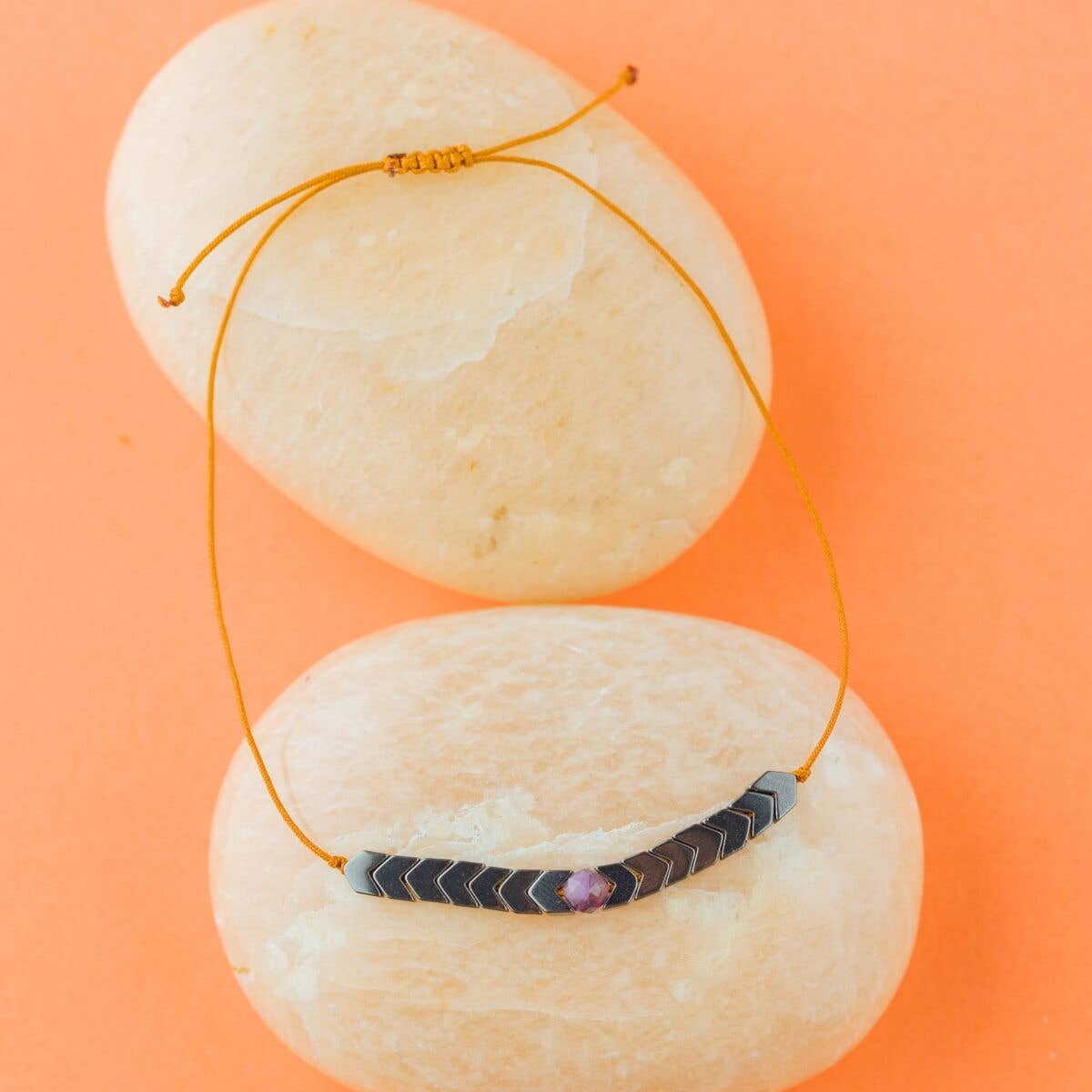 Amethyst Adventure Adjustable Bracelet for Fearless
