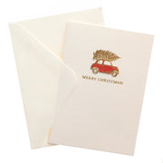 Red Car La Petite Noel Holiday Boxed Card