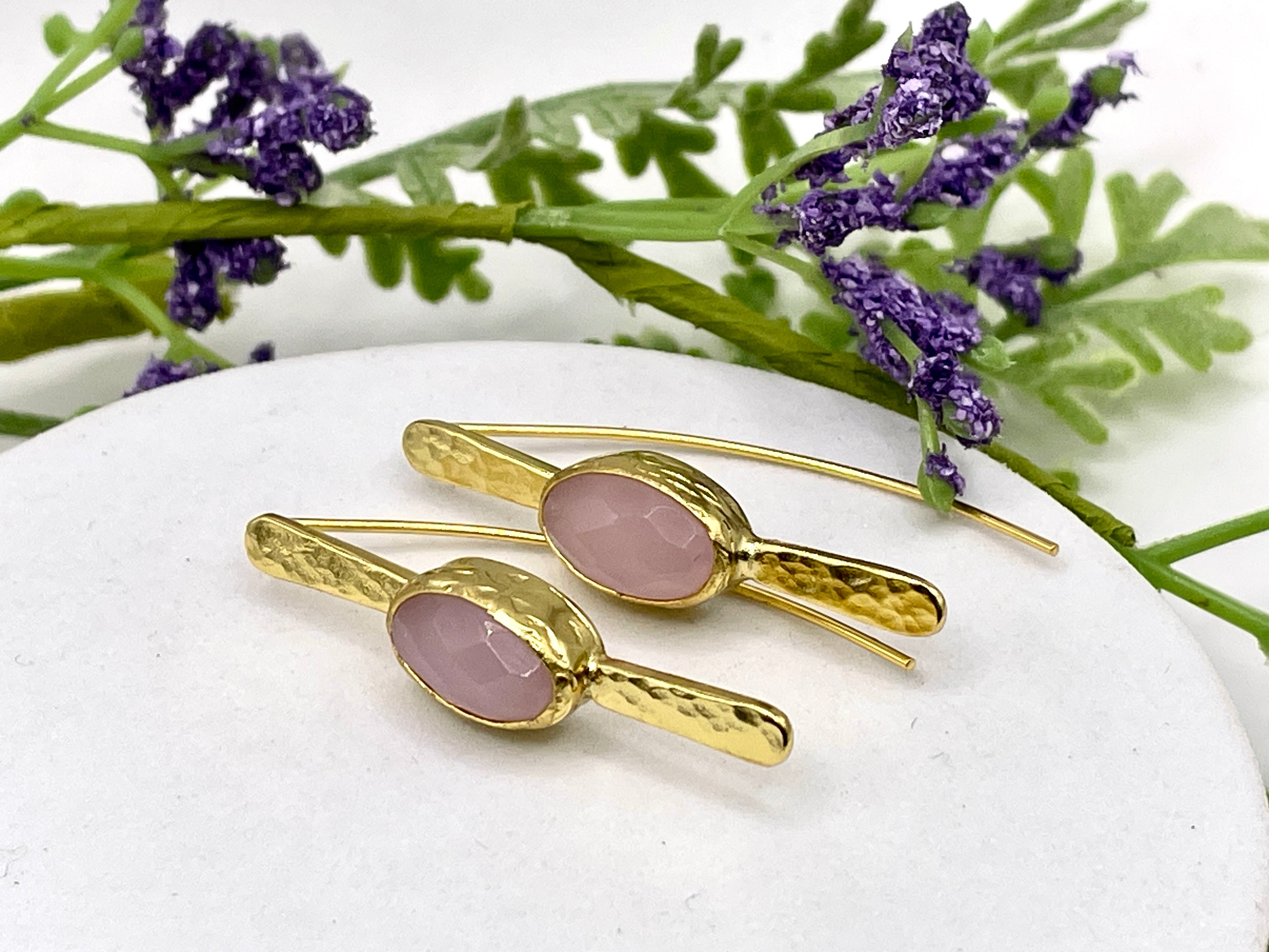 Bar pull through earrings