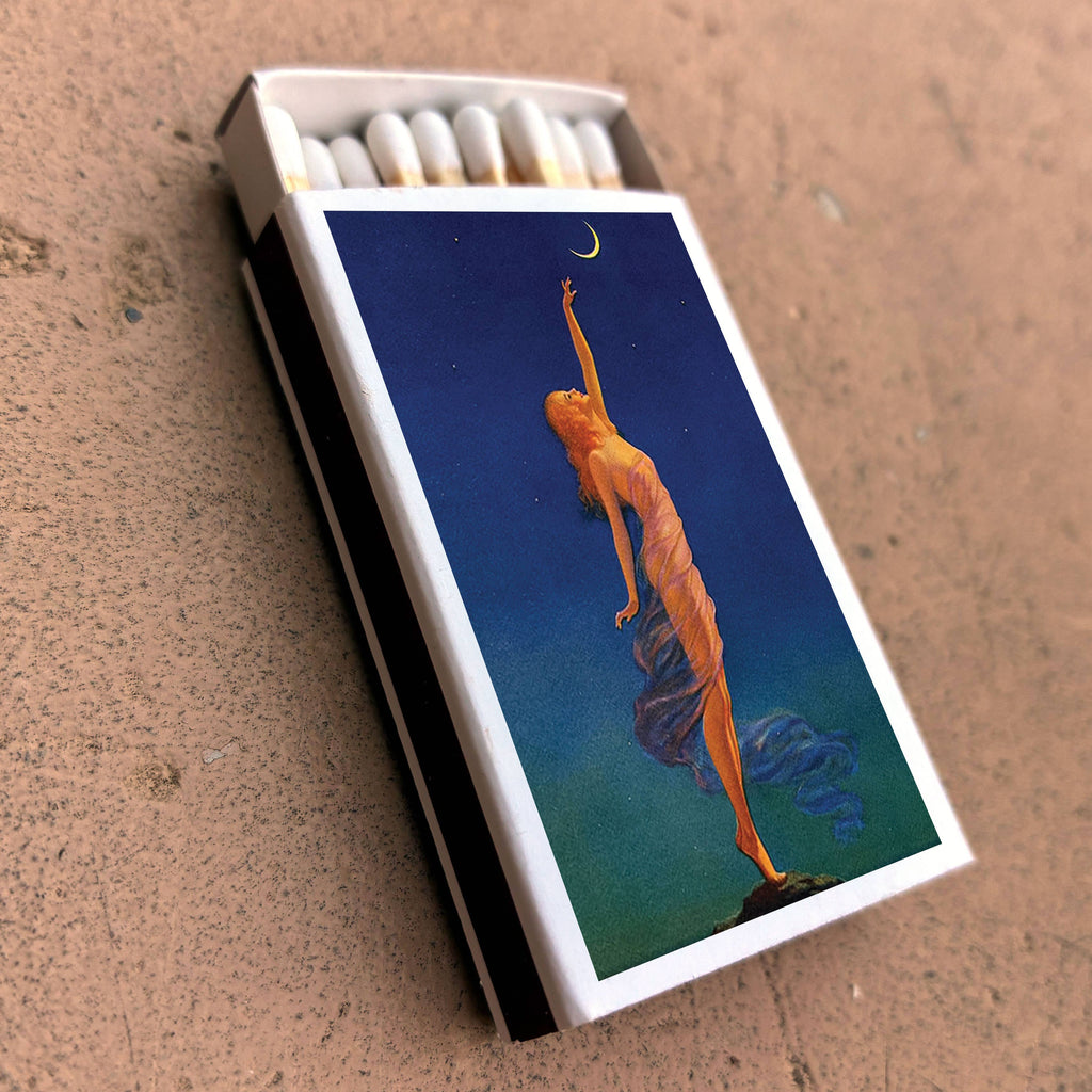Matches • Art • Reach for the Moon • Home Decor for Candles