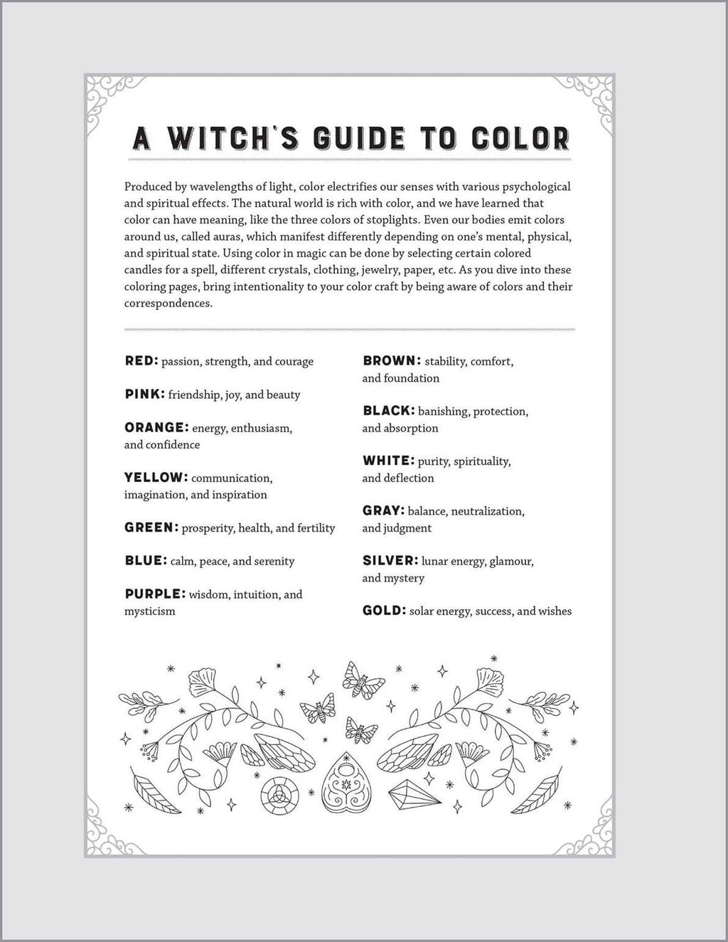 Witchcraft Coloring Book for Adults