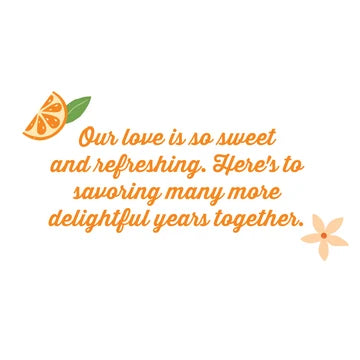 Oranges Anniversary Card