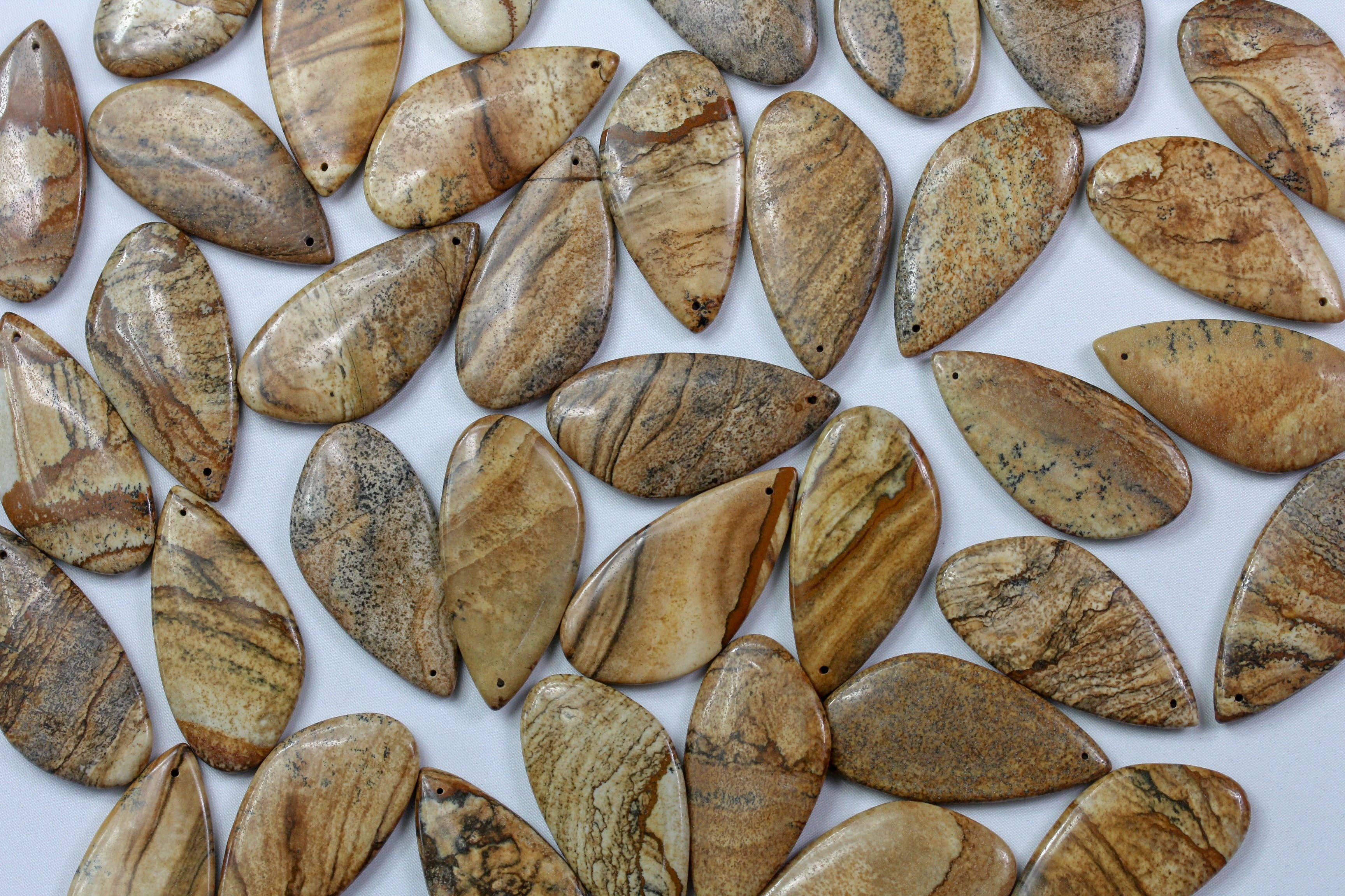 Picture Jasper Touchstone Necklace for Resilience - TCH07