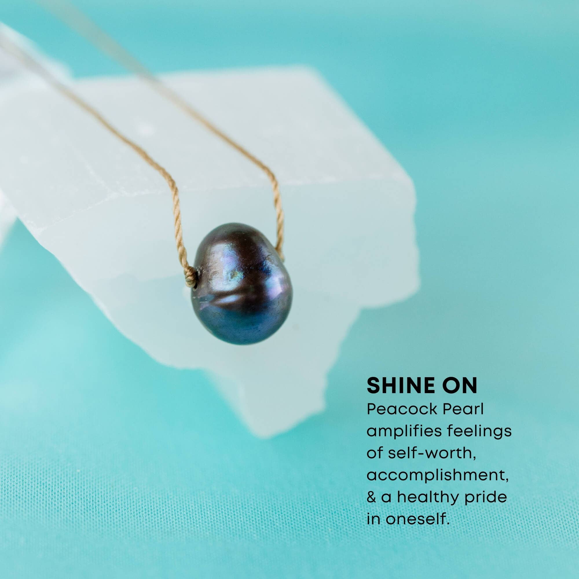 Peacock Pearl Blissful Beach Necklace for Shine On